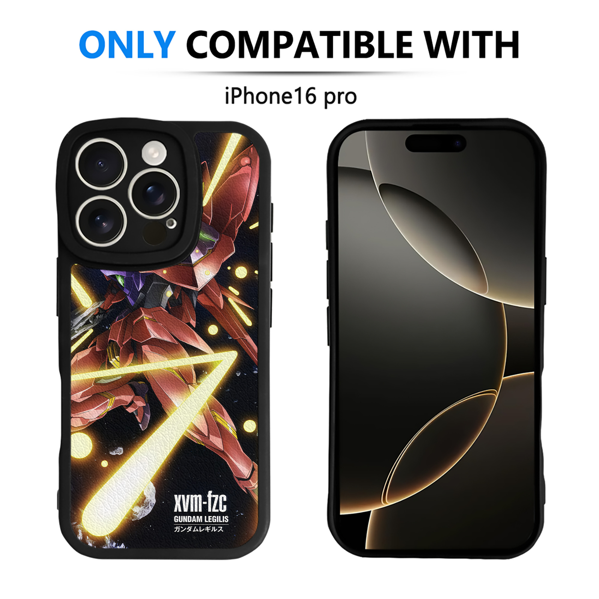 （画像用） 機動戦士ガンダム Mobile Suit Gundam 【iPhone 16シリーズ対応】シリコンスマホケース（レザー調） 材質：シリコン